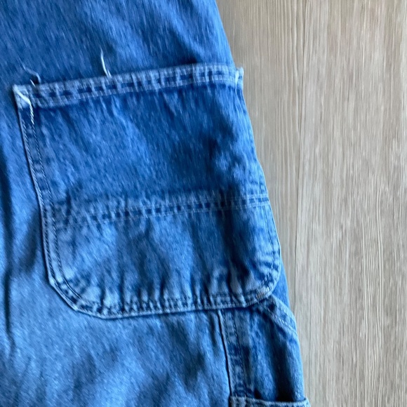 Vintage Carharrt Denim Overalls unisex mid blue one piece jeans - Picture 11 of 16